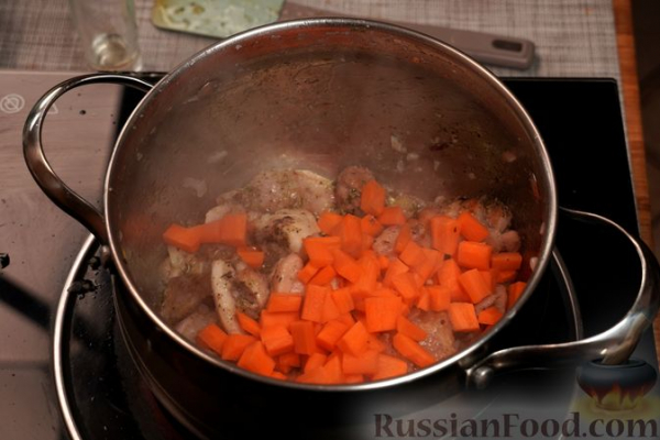 Суп-рагу с курицей и овощами