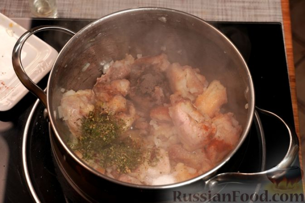 Суп-рагу с курицей и овощами